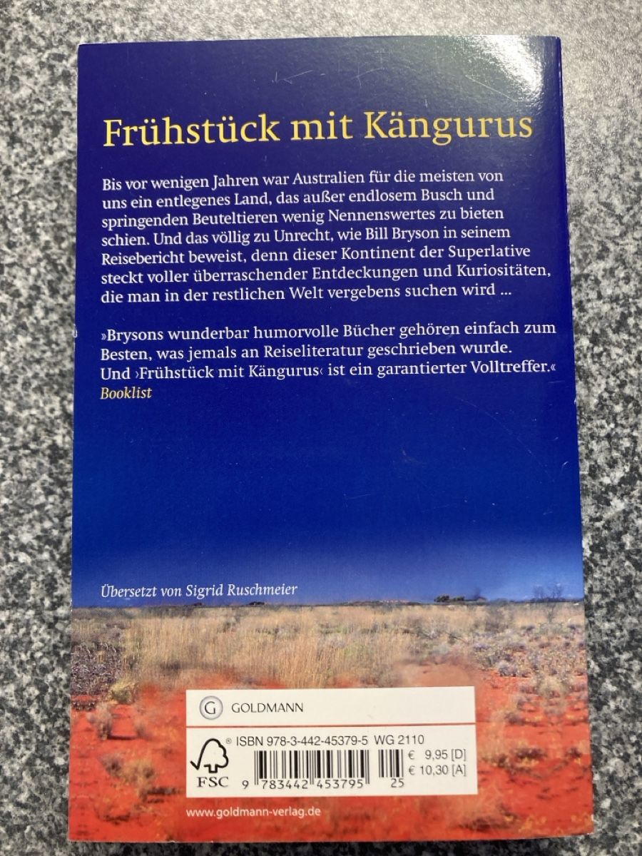 Livres: Bill Bryson Frühstück mit Kängurus – D'occasion à Jona par rahelg83 1