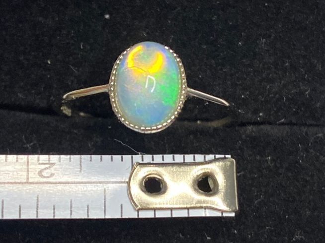 Anelli: Wunderschöner Opal Ring, 925er Silber, Grösse verstellbar. – Nuovo (secondo la descrizione) da St. Gallen venduto da GIULESGG 4