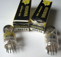 2 Röhren / Radioröhren 6BQ7A / 6BZ7 / ECC180, NOS, Sylvania