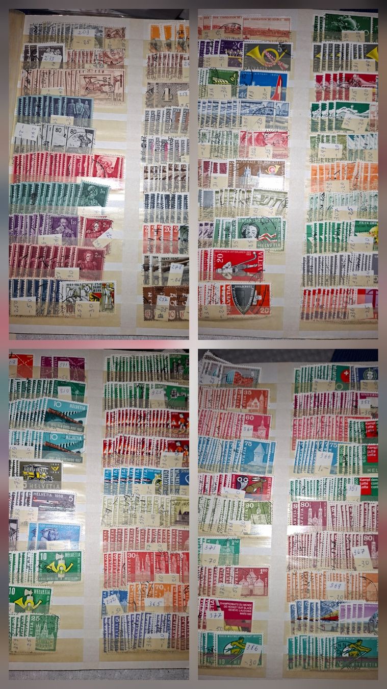 Alle Briefmarken: Dublettensammlung Schweiz div.  – Gebraucht aus Balgach von SIMEON27 1