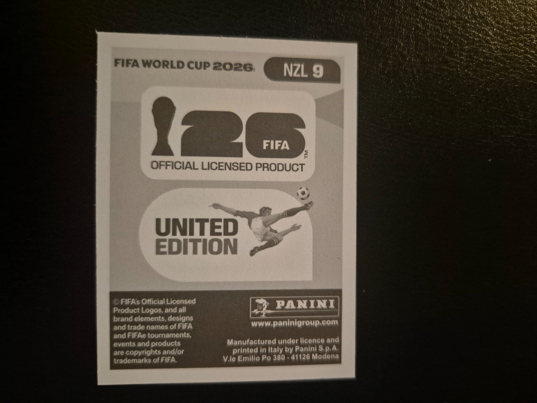 Panini Carte collezionabili: Panini WM 26 NZL 9 – Nuovo (secondo la descrizione) da Rorschacherberg venduto da AJ3108 1