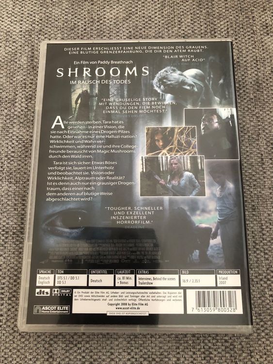 Tutti i DVDs: SHROOMS - IM RAUSCH DES TODES – Usato da Zollikofen venduto da jde_72zf 1