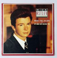 Single:  RICK ASTLEY - When I Fall In Love (1987)