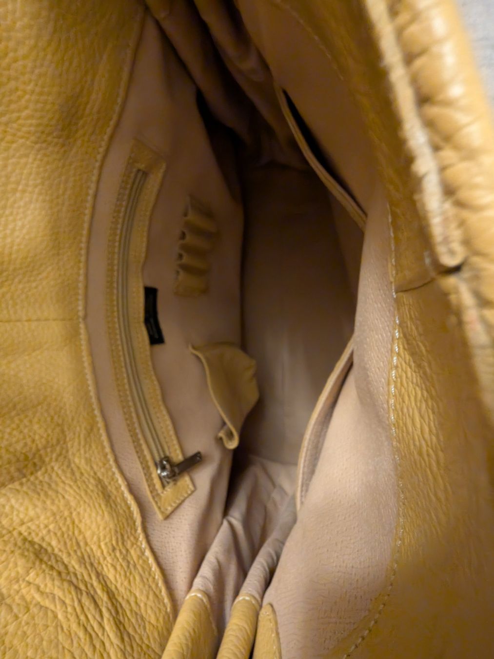 Sacs femmes: Minnozzi Leder gelb "Birkin Style" – D'occasion à Solothurn par Fleur73 4
