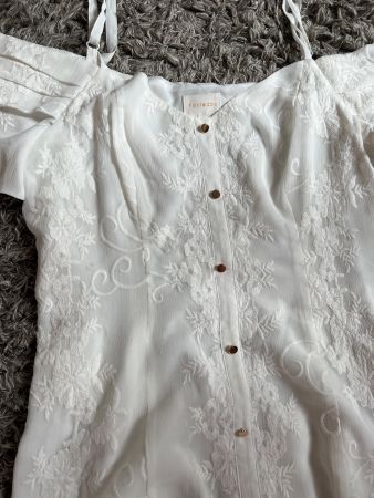 Foxiedox Kleid (weiss) mit Spitze Gr. XL