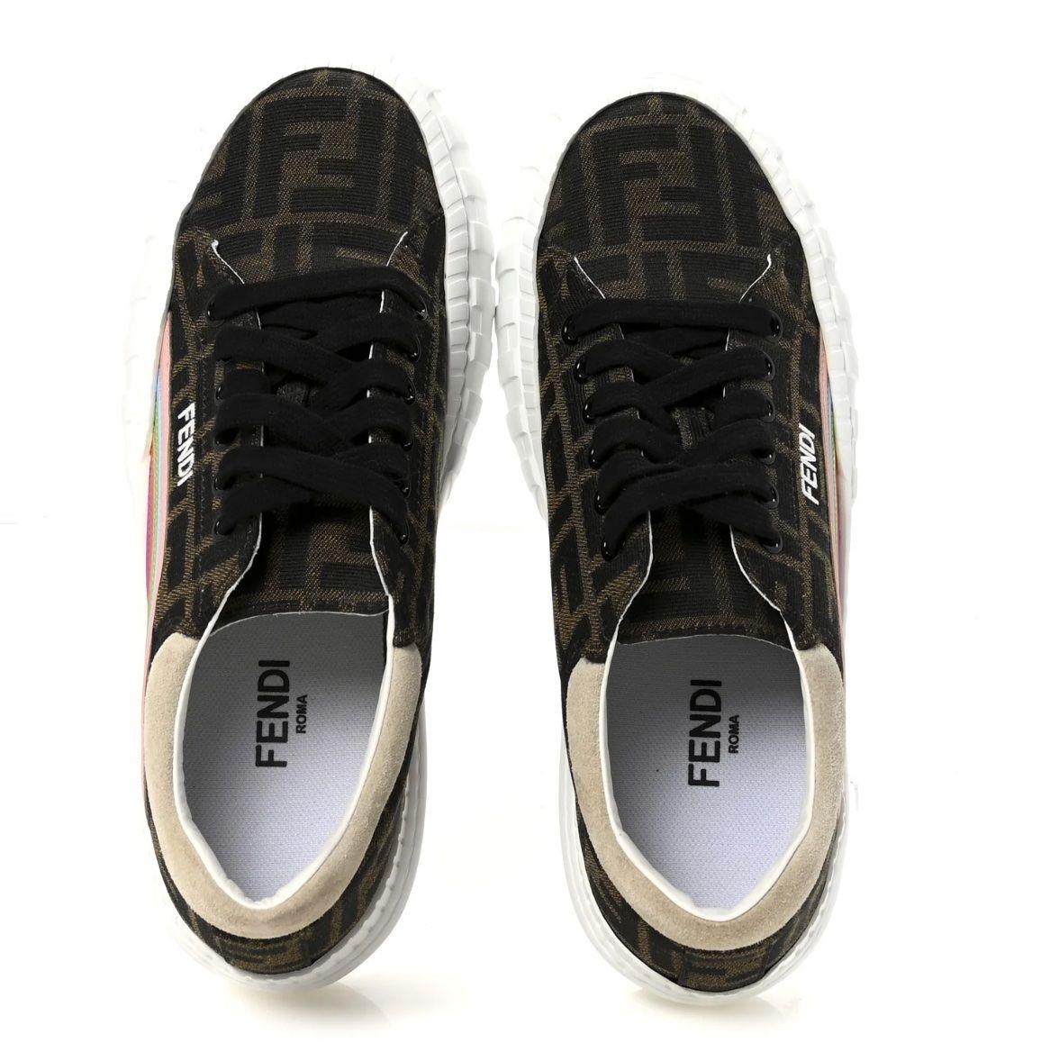 Fendi Scarpe da donna: Fendi Sneaker Fabric Jacquard FF Rainbow, GR. 38 – Nuovo (secondo la descrizione) da Grindel venduto da tsc_hb9b 5