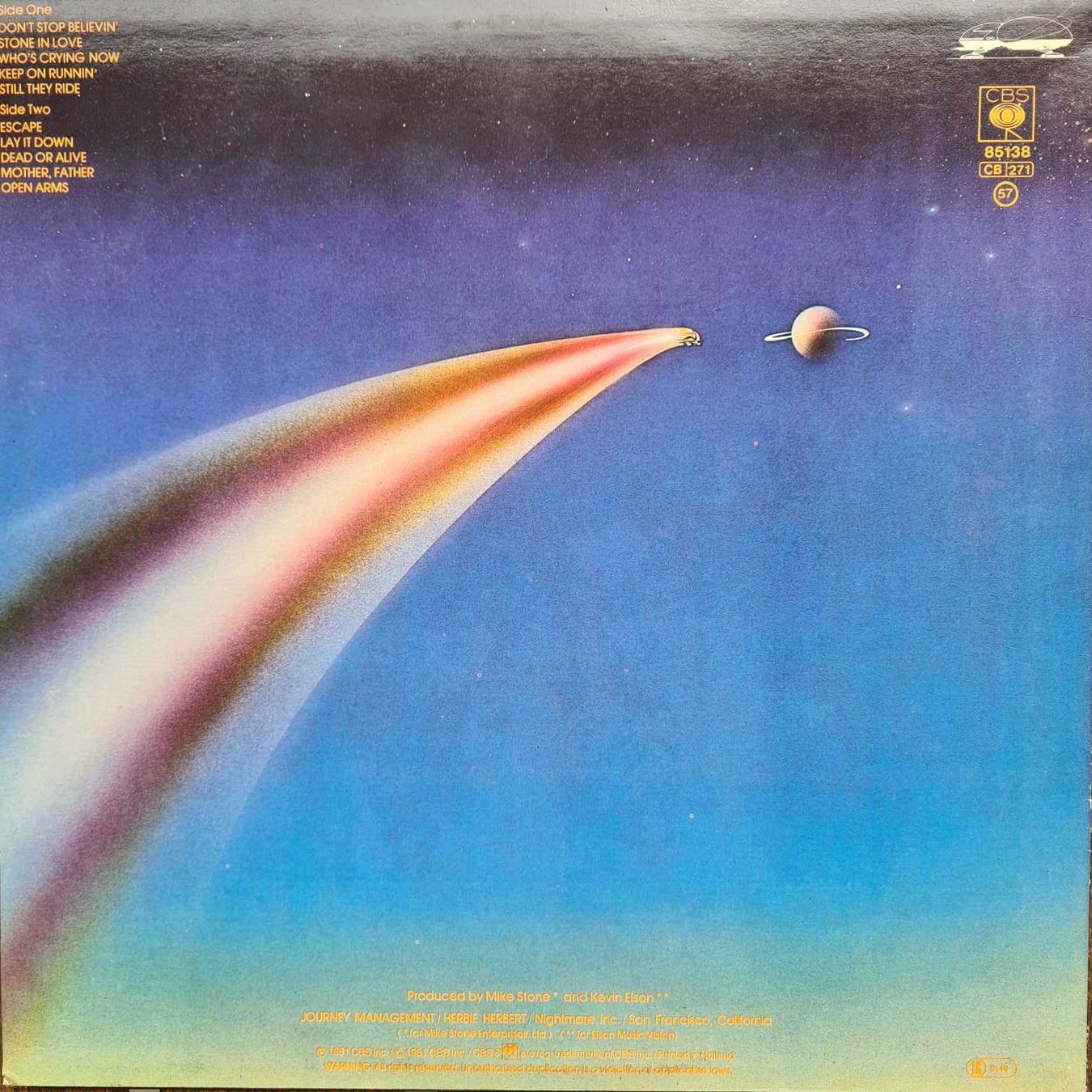 Schallplatten: LP - Journey - Escape – Gebraucht aus Basel von Solarbebop 1