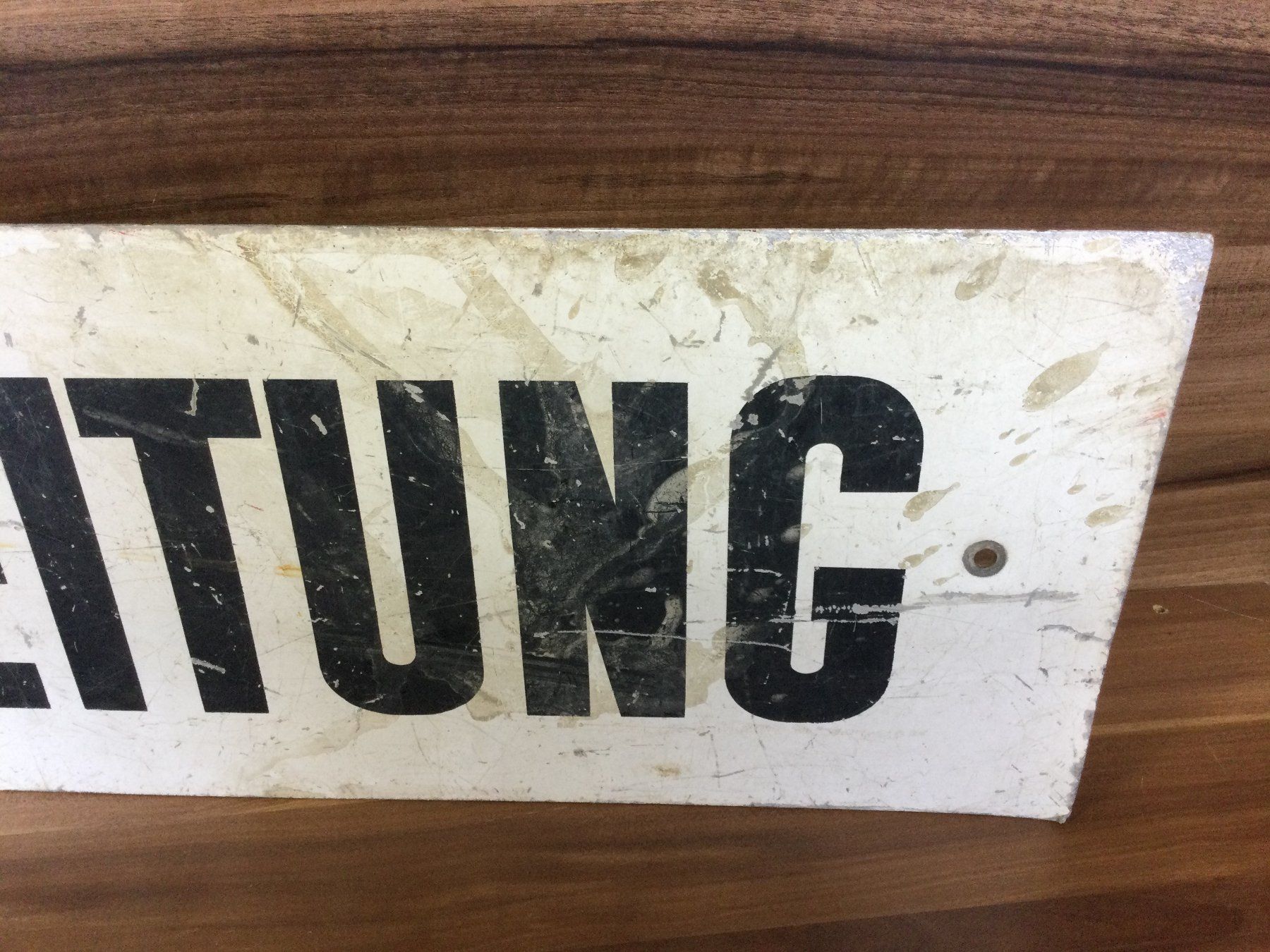 Schilder: Gebrauchtes Aluminium Schild Umleitung – Gebraucht aus Wangen SZ von kuriosum12 3