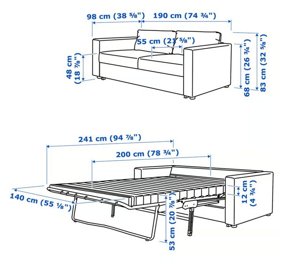 Ikea Divani: IKEA VIMLE - sofa bed, Bettsofa, divano letto – Usato da Zürich venduto da and_rs5k 2