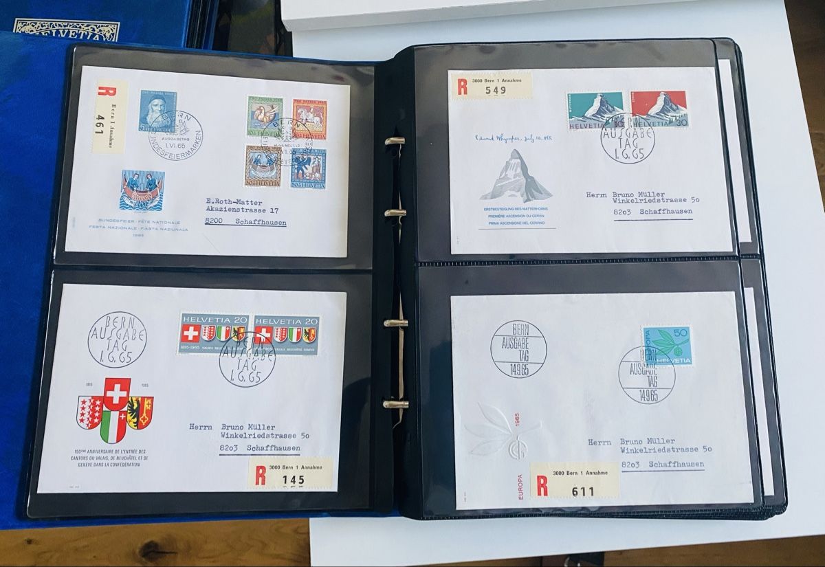 Tutti i francobolli: 2 Alben Erstagsbriefe – Nuovo (secondo la descrizione) da Herisau venduto da toro195 5