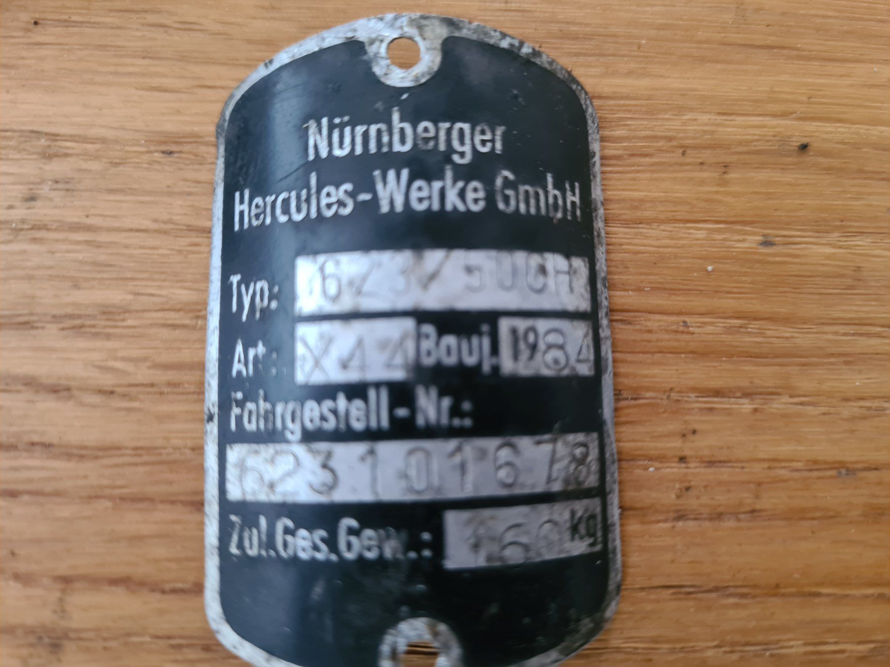 Hercules Cyclomoteurs: Plakete Typenschild SACHS Hercules 623/50 – D'occasion à frümsen par Sailem 1