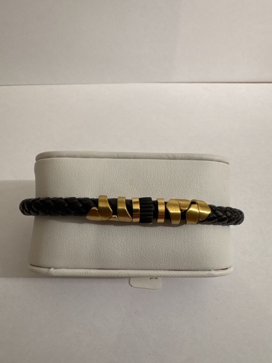 Bracciali & Braccialetti: Armband Edelstah mit Leder – Nuovo (secondo la descrizione) da Luzern venduto da akb_c55k 6