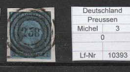Preussen, Mi. 3 Nummernstempel 258