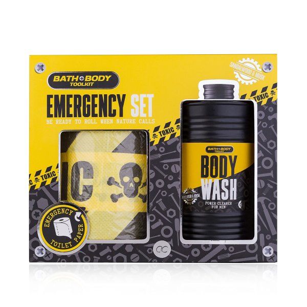 Altro per la cura del corpo: Männer-Badeset mit Notfall WC-Papier in Geschenkspackung – Nuovo e nell'imballaggio originale da Thalheim an der Thur venduto da elmarket