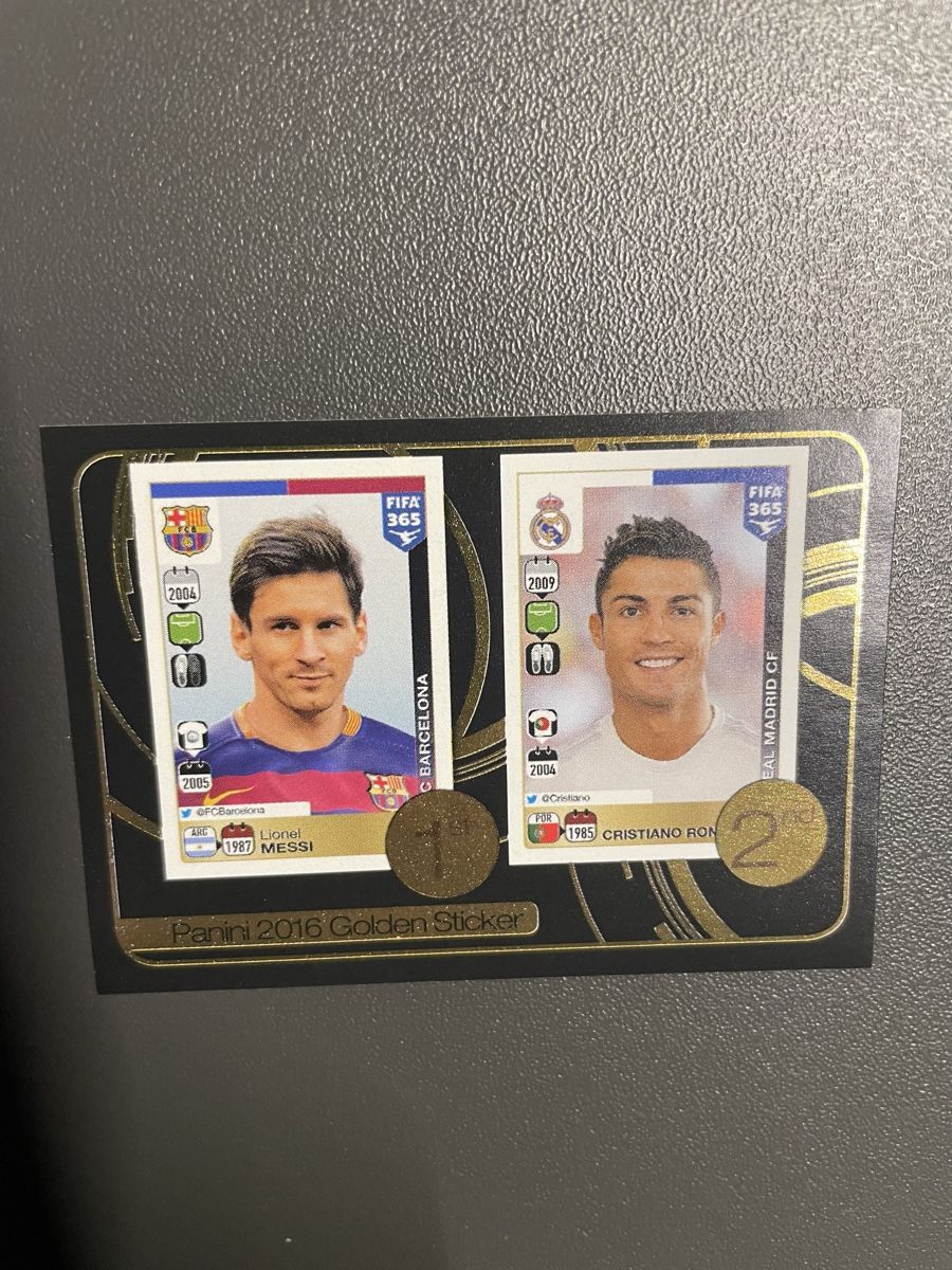 Panini Carte collezionabili: PANINI Messi&Ronaldo Golden Sticker Neu – Nuovo (secondo la descrizione) da Emmenbrücke venduto da Hugo_9 2