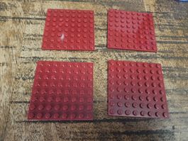 lego 41539 lot de 4 pièces Dark Red Plate 8 x 8