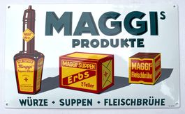 Maggi - Vintage Emailschild gewölbt