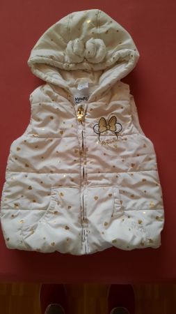 Minnie Maus Gilet mit Kapuze- Gr.86 wie Neue