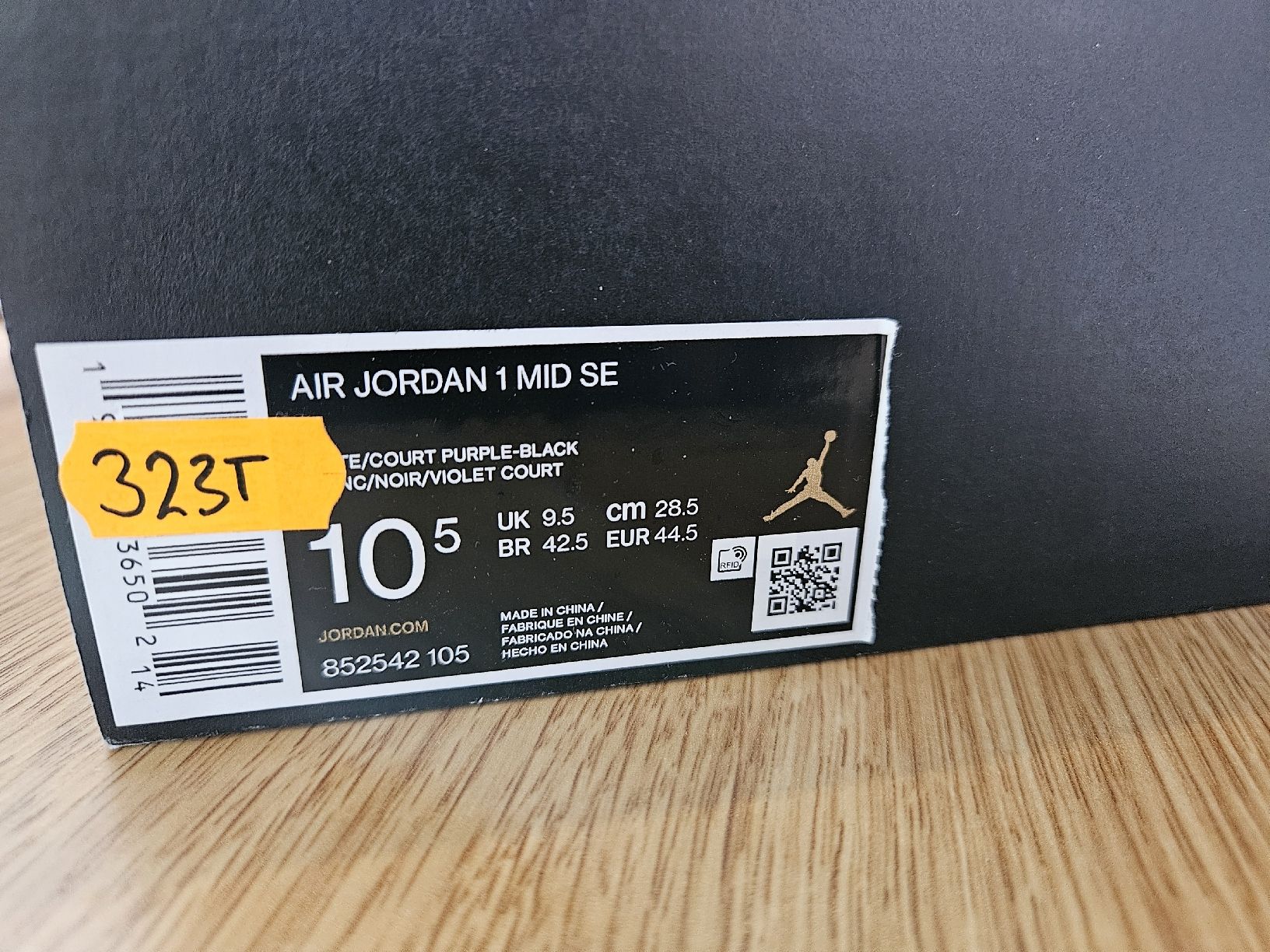 Jordan Scarpe da uomo: Jordan 1 Mid SE Violet/Noir Pointure 44.5 – Usato da Täuffelen venduto da pas_lf6k 2