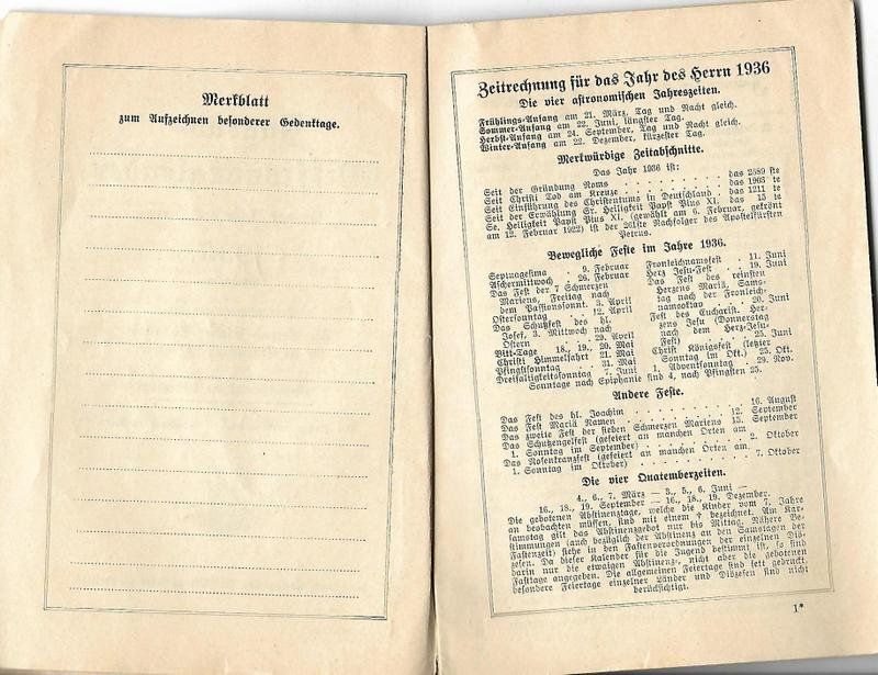 Calendari: Missionskalender 1936 – Usato da Mörschwil venduto da antiksalon21 2