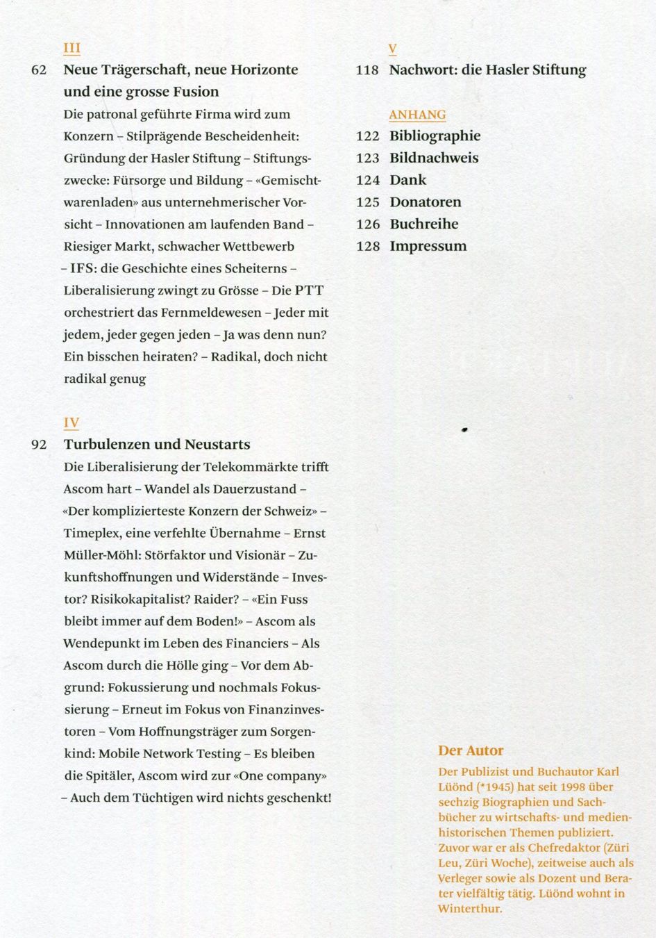 Libri: Bern, Telekomindustrie von Hasler zu Ascom – Usato da Aarau venduto da Elmaar41 3