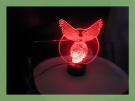 💀Coole Totenkopf Lampe mit Adler - Halloween Deko💀 (52)