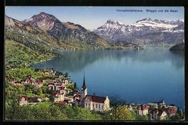 Weggis /Vierwaldstättersee, Ortspanoram