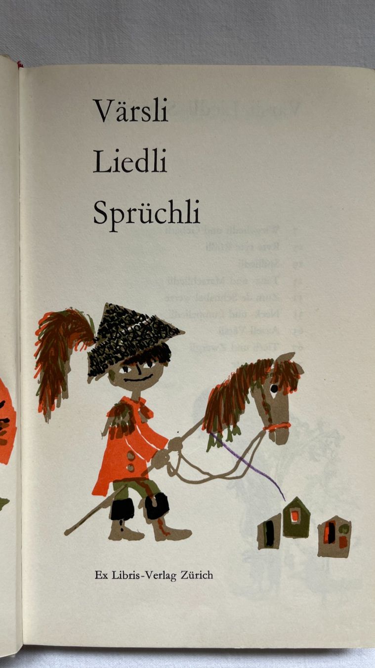Libri: Värsli, Liedli & Sprüchli – Usato da Niederbipp venduto da Wcobra 2