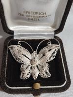 Antike Brosche Schmetterling Silber 925 wunderschön filigran
