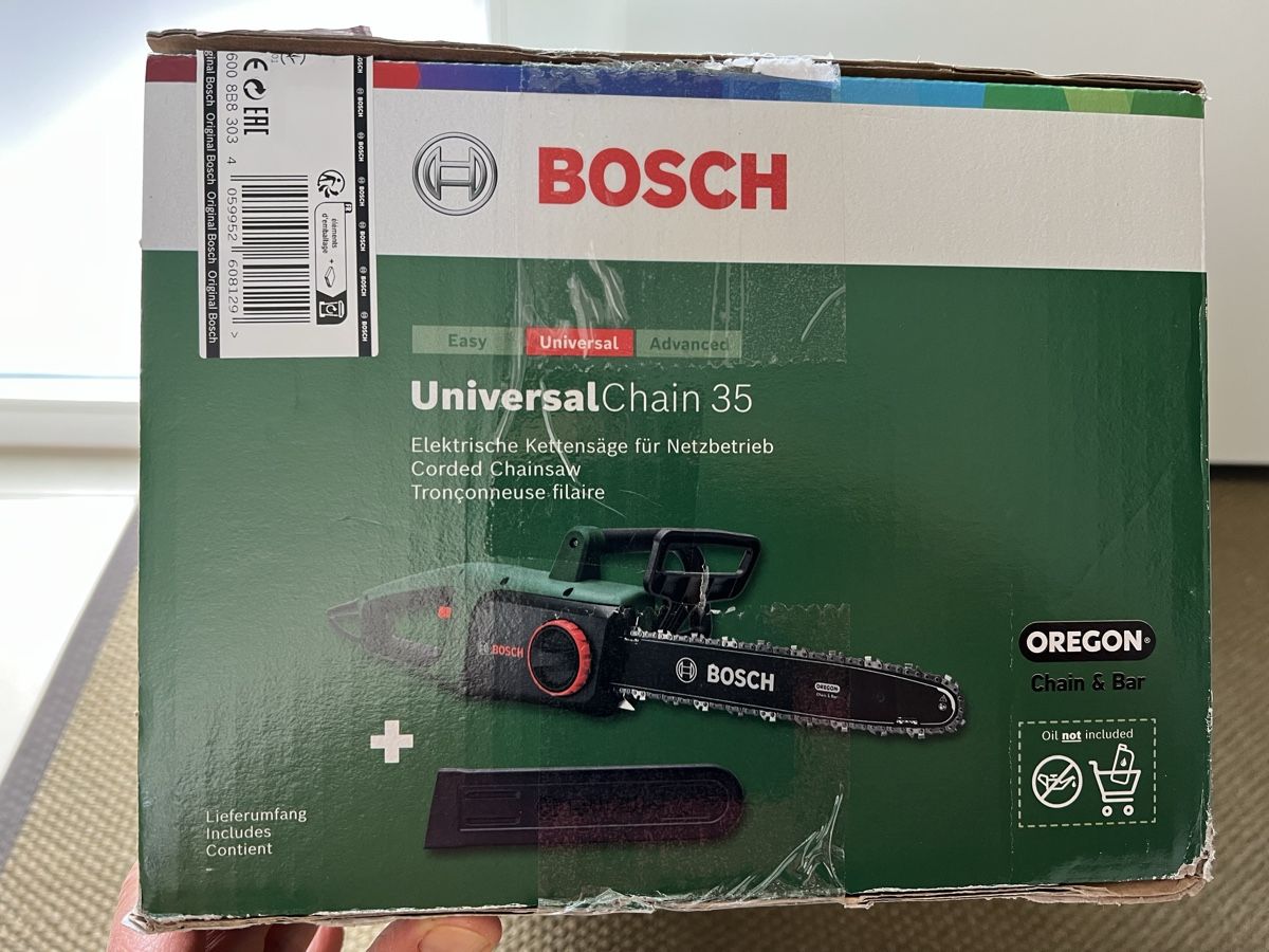 Bosch Seghe: Bosch Motorsäge Universal Chain 35 – Nuovo e nell'imballaggio originale da Weesen venduto da Elmax1 1