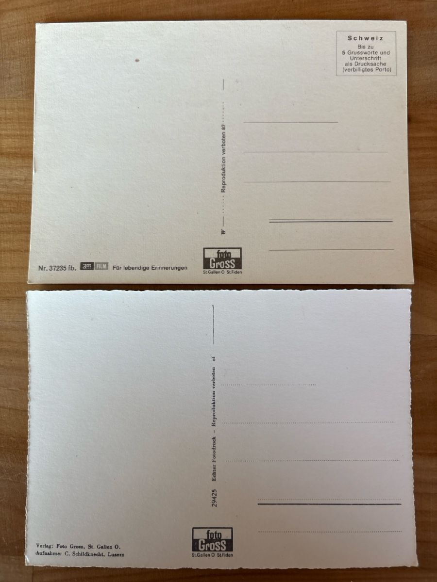Cartoline postali: AK mit Foto von Schweine – Usato da Rümlang venduto da Kartenpost1 1