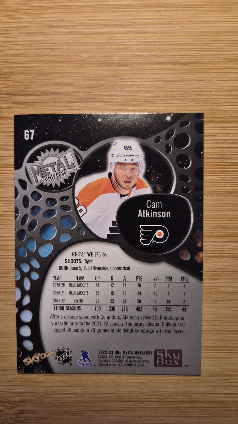 NHL Carte collezionabili: NHL Philadelphia Flyers Cam Atkinson – Usato da Bellach venduto da paedu-1980 1