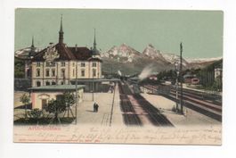 ARTH-GOLDAU Bahnhof mit Bahn