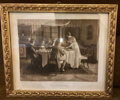 Die erste Einladung - Heliogravur von Gemälde von Emil Brack