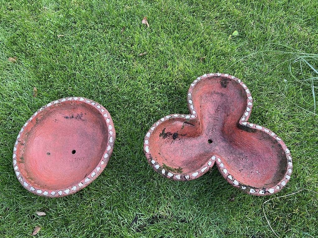 Vasi per fiori: 2 Unikatblumentöpfe – Usato da Steckborn venduto da Holiday66