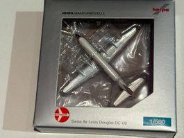 Herpa Swissair Douglas DC-6B 1/500 Modell neu