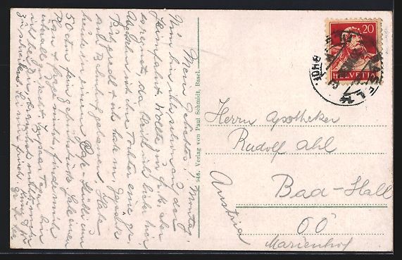 Cartoline postali: Basel, Rheinpanorama mit den drei Rheinb – Usato da Berlin venduto da bartko-reher 1