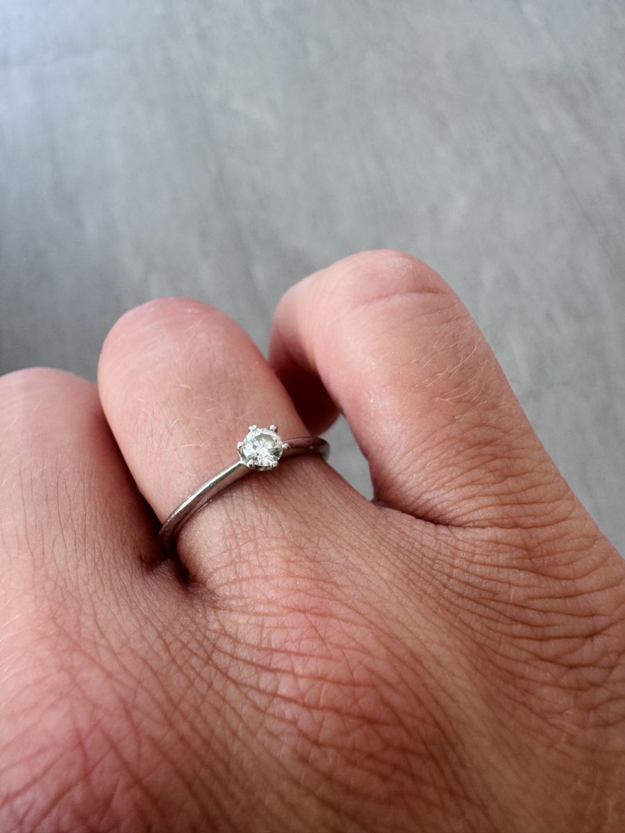 Christ Ringe: Verlobungsring weissgold 52 – Gebraucht aus Chur von bar_v2gc