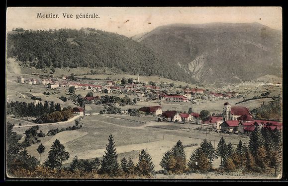 Cartes postales: AK Moutier, Vue générale – D'occasion à Berlin par bartko-reher