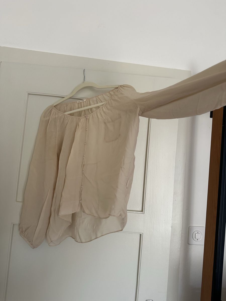 Blusen: Bluse American Vintage beige S – Gebraucht aus Zürich von Gogomargo 1