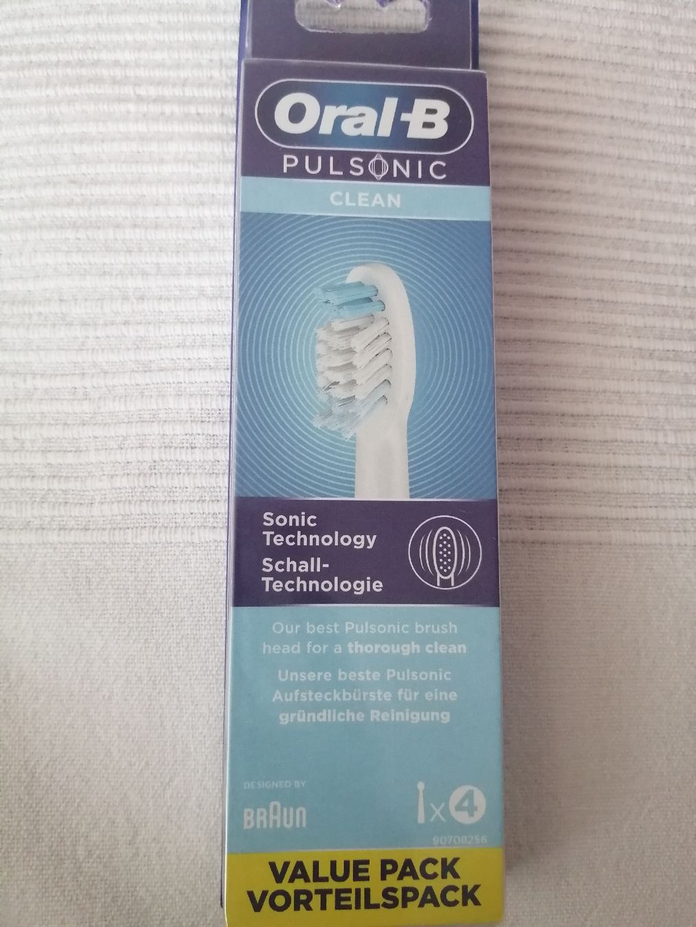 Oral B Cura dei denti: 4 Braun Oral B Pulsonic Clean Aufsteckbürsten – Nuovo e nell'imballaggio originale da Windisch venduto da mer_6cjk