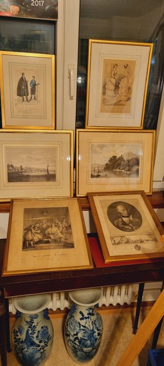 Antike Bilder Mit Goldrahmen