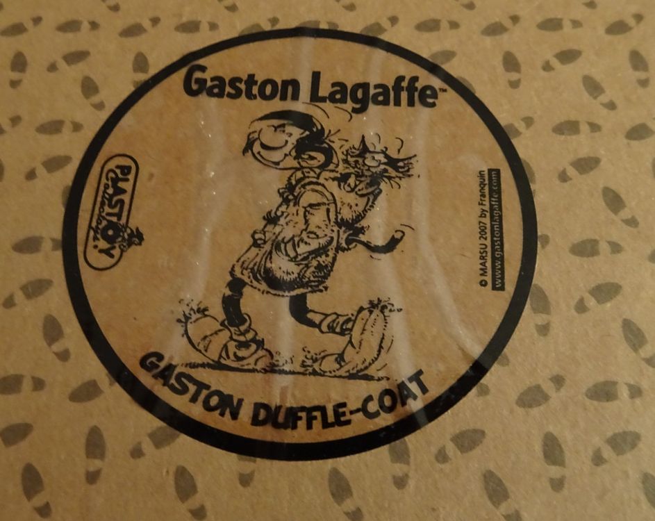 FIGURINE GASTON LAGAFFE de 2004 - PLASTOY COLLECTOYS - HOMME-SANDWICH