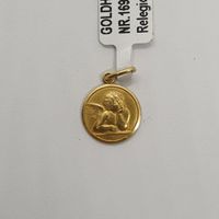 Echt 18K Gold - Engel Anhänger