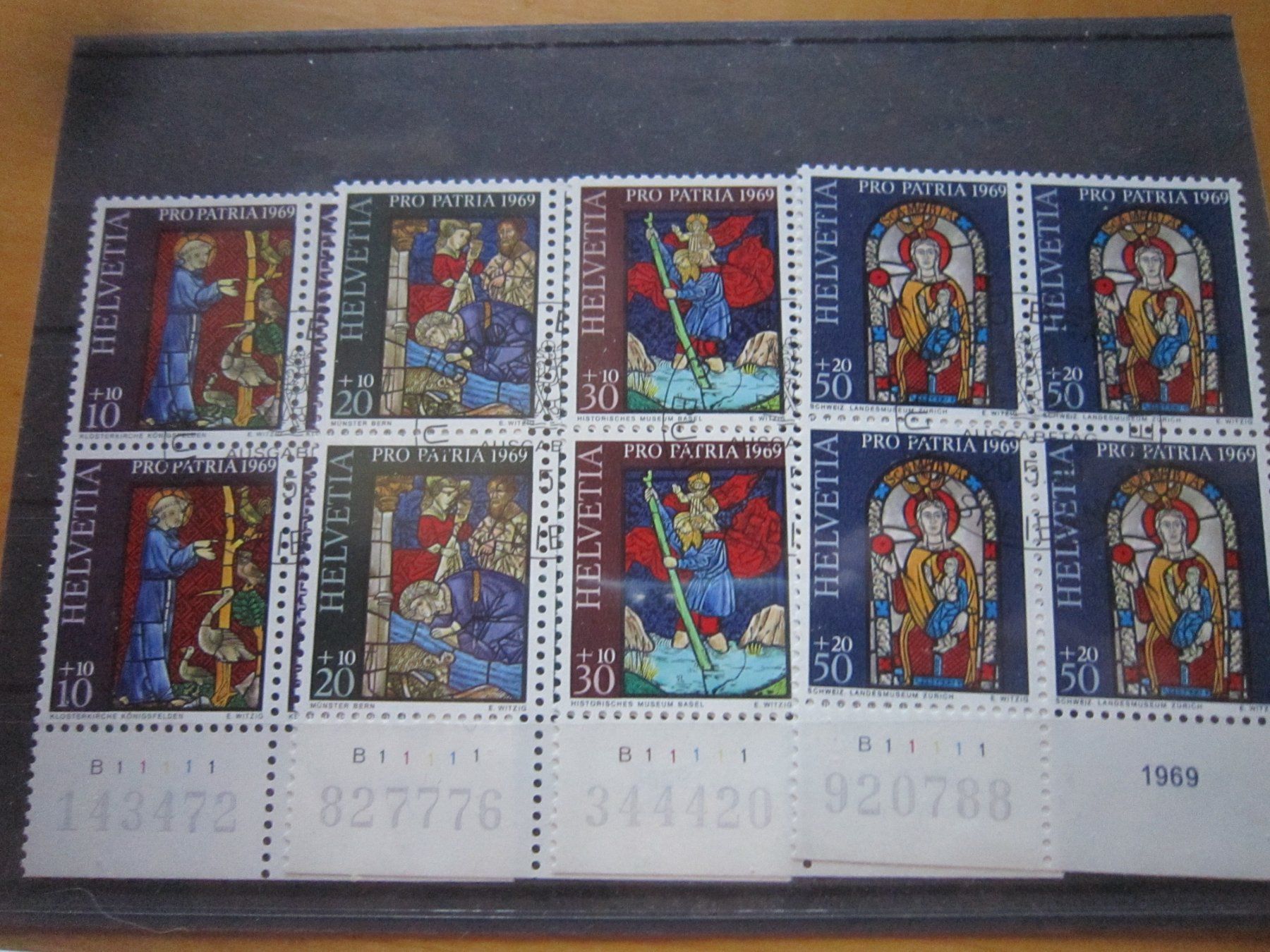 Tutti i francobolli: PP 1969 FDC und 4er Blocks mit Anhang (Nummer) – Usato da Gordola venduto da Polentaefung 2