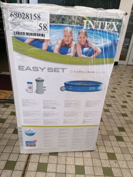 Intex Schwimmbad: Piscine Intex Easy Set 4,57m x 84cm neuve – Neu und originalverpackt aus Genève von Qanil77 4
