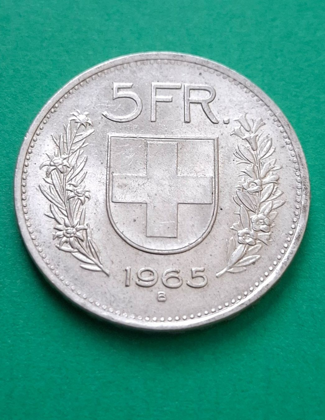 Tutti le monete: 5 FRANKEN SILBERMÜNZE 1965 SEHR SCHÖN – Usato da Siglistorf venduto da Winer03
