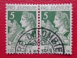 1913, Pro Juventute: J1 mit Ersttags-O: COLOMBIER, K: 800.-+