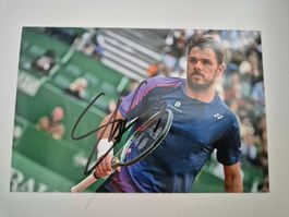 Autogrammkarte Stanislas/Stan Wawrinka Originalunterschrift