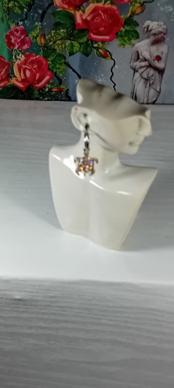 Boucles d'oreille: ohrring ein paar edelsthal mit kristall – Neuf (Voir description) à Basel par bij_5hqd 3
